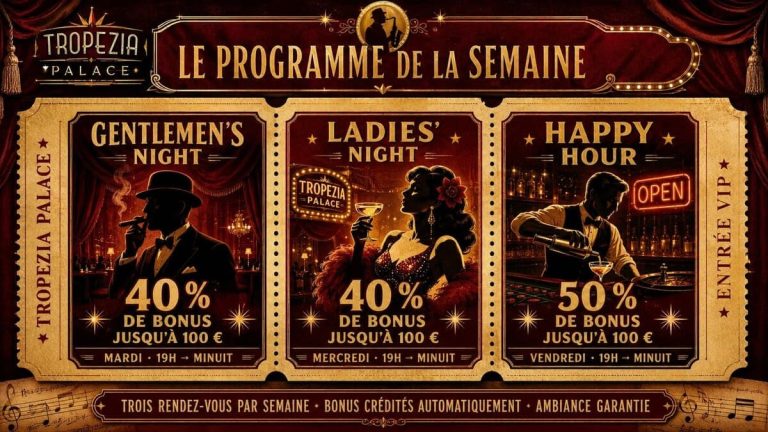 Tropezia Palace Casino programme semaine